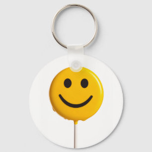 smiley face key ring