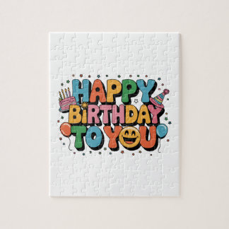 Smiley Happy Birthday Jigsaw Puzzle