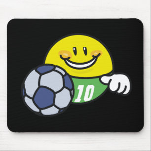 Smiley Soccer T shirts and Gifts Mouse Mat