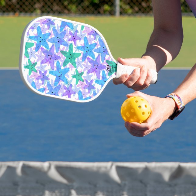 Smiley Star Design Pickleball Paddle (Creator Uploaded)