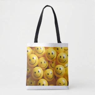 smiley tote bag