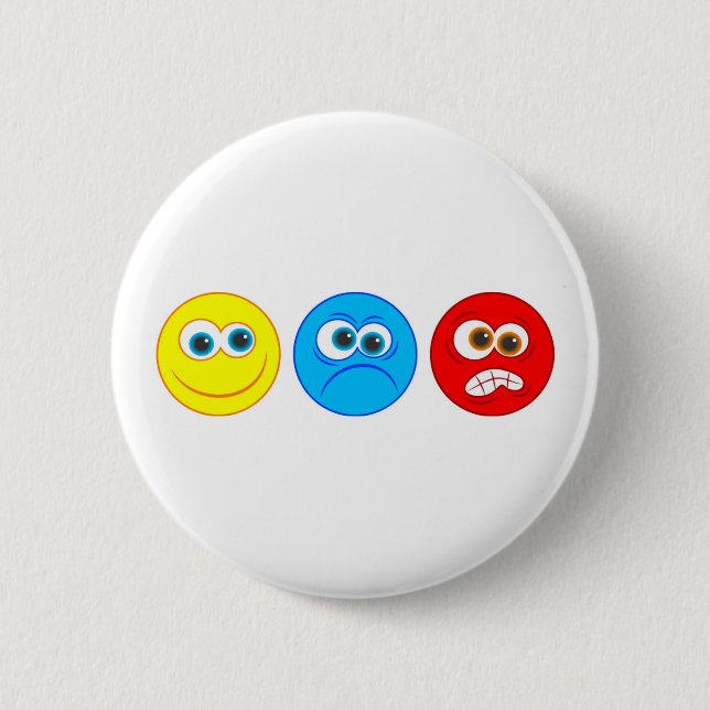 Smilies 6 Cm Round Badge (Front)
