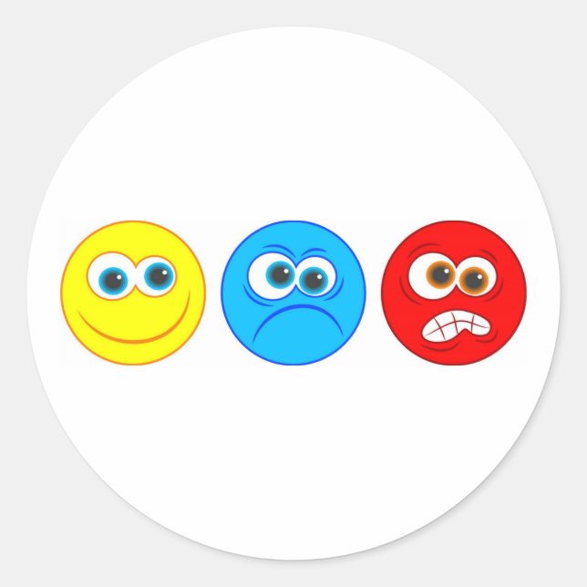 Smilies Classic Round Sticker (Front)