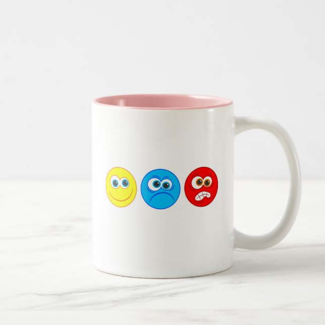Smilies Two-Tone Coffee Mug (Right)