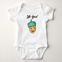 Smiling Acorn Baby Bodysuit  T-shirt