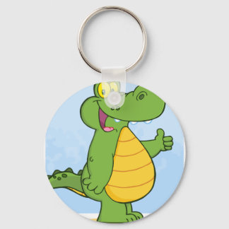 Smiling Alligator Or Crocodile Key Ring
