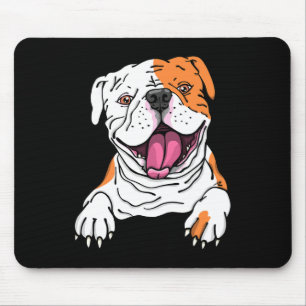 Smiling American Bulldog English Puppy Dog Lover Mouse Mat