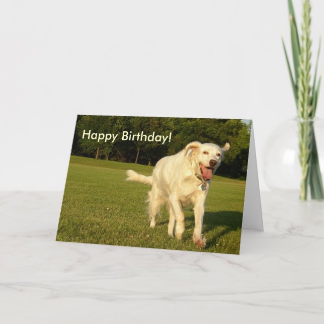 Smiling Angel, Happy Birthday! Card (Front)