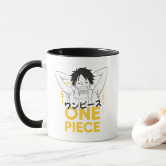 Smiling Anime Pirate Manga Style Art Mug
