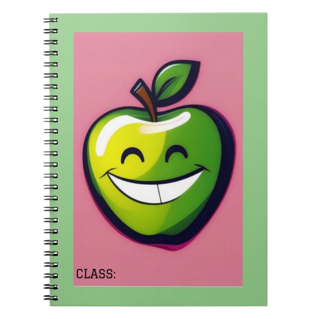 Smiling Apple  Notebook (Front)