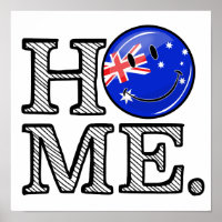 Smiling Australian Flag Housewarming