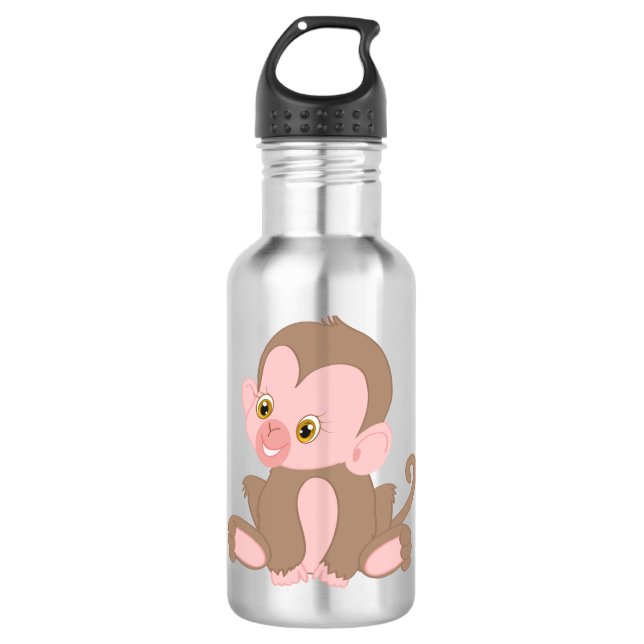 Smiling Baby Monkey 710 Ml Water Bottle (Front)