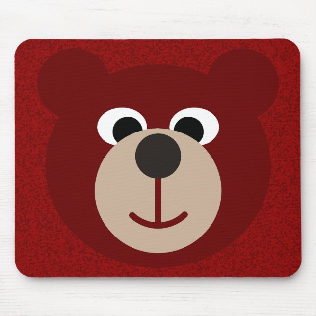 Smiling Bear Mouse Mat (Front)