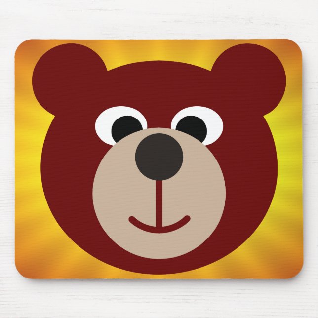 Smiling Bear Mouse Mat (Front)
