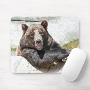 Smiling Bear Mouse Mat