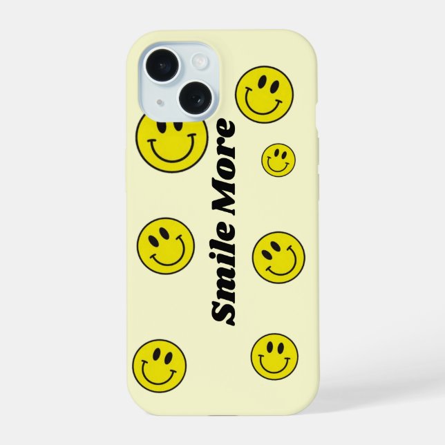 Smiling Bear smile more iPhone case (Back)