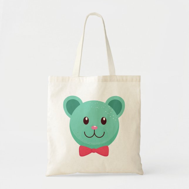smiling bear  tote bag (Front)