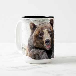 Smiling Bear Two-Tone Coffee Mug