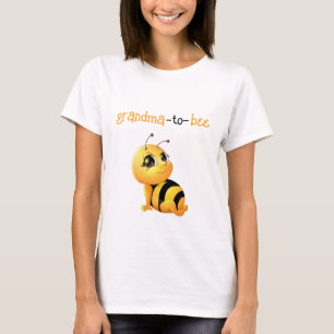 Smiling Bee Baby Shower Grandma To Be T-Shirt