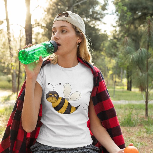Smiling Bee Fun Bumblebee Character T-Shirt (Creator Uploaded)