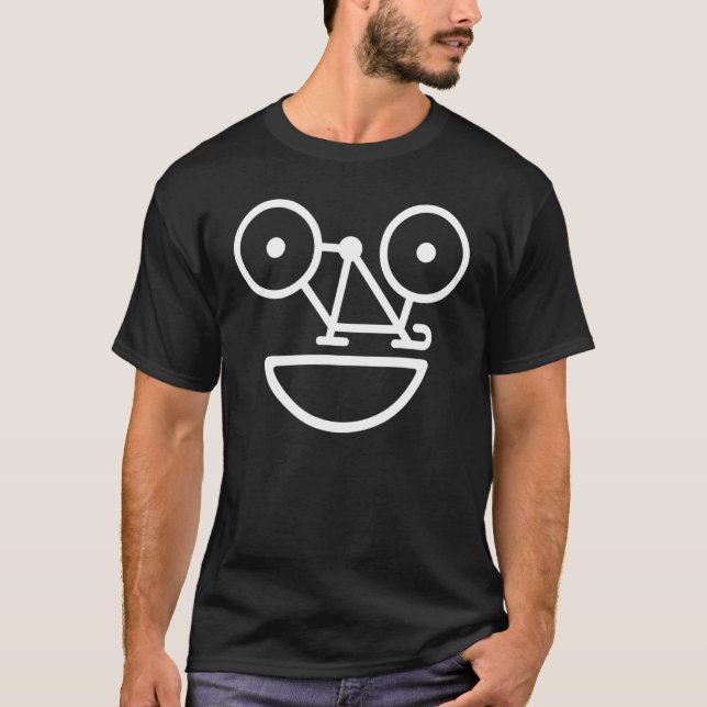 Smiling Bicycle  Cycling Bike Riding Rider Cyclist T-Shirt (Front)