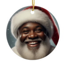 Smiling Black Santa Family Customise