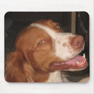 Smiling Brittany Spaniel Mouse Mat