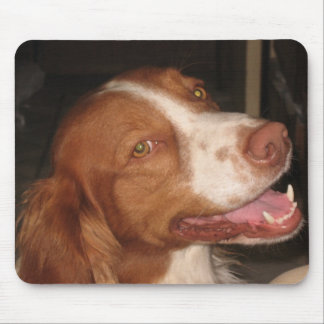 Smiling Brittany Spaniel Mouse Mat