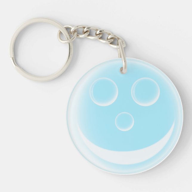 Smiling bubble key ring (Front)