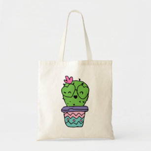 Smiling Cactus Art Valentines Art Valentines Drawi Tote Bag