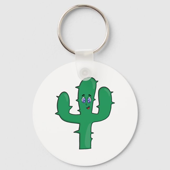 Smiling Cactus Key Ring (Front)