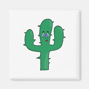 Smiling Cactus Magnet