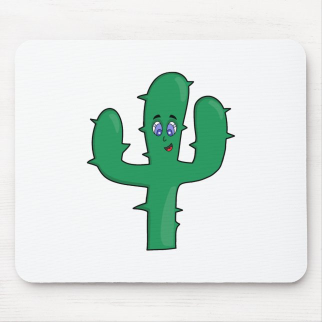 Smiling Cactus Mouse Mat (Front)