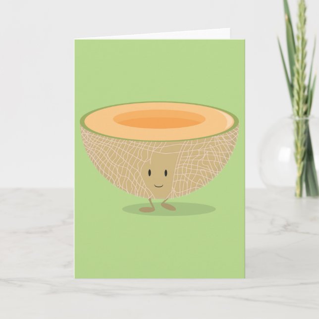 Smiling Cantaloupe Card (Front)