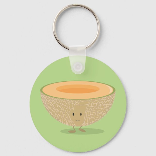 Smiling Cantaloupe Key Ring (Front)