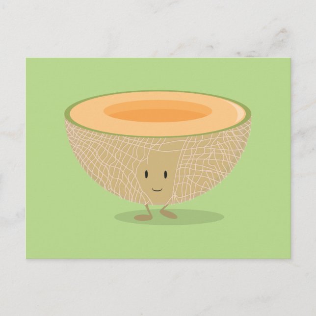 Smiling Cantaloupe Postcard (Front)
