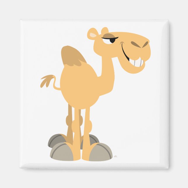 Smiling Cartoon Camel Magnet (Front)