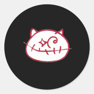 Smiling Cat Cat Lover Mum Dad The Cat Lady Classic Round Sticker