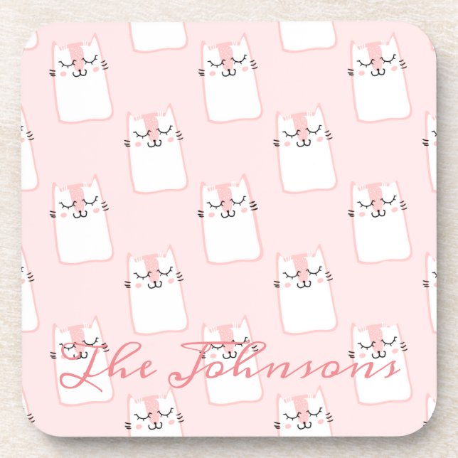 Smiling Cat Coaster (Front)