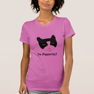 Smiling Cat Face Tshirts hers