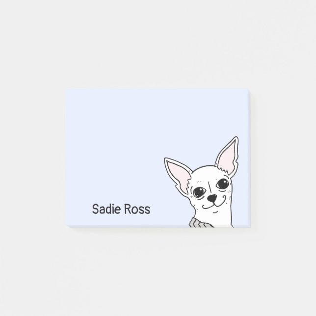 Smiling Chihuahua Personalised Notes (Front)