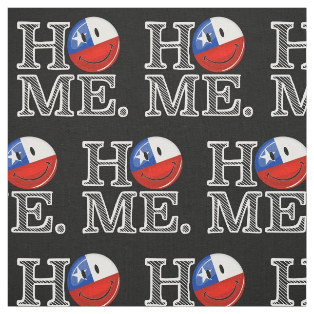 Smiling Chilean Flag Housewarming Fabric (Swatch)