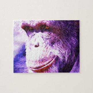 Smiling Chimpanzee Jigsaw Puzzle