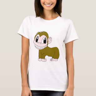 Smiling Chimpanzee Woman T-Shirt