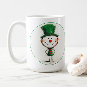 Smiling Christmas Elf Coffee Mug