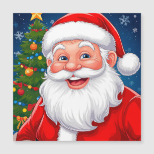 Smiling Christmas Santa Claus in Red Hat