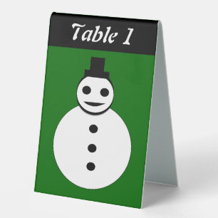 Smiling Christmas Snowman Custom