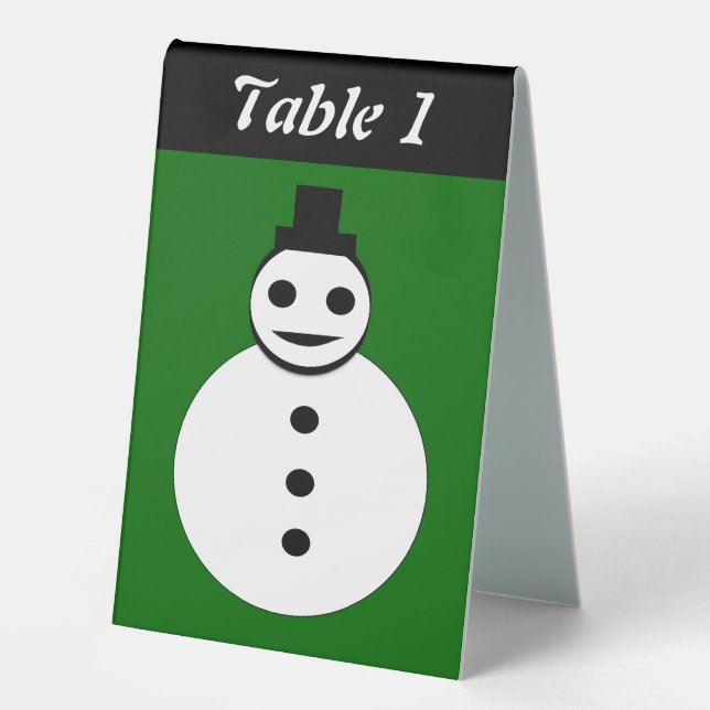 Smiling Christmas Snowman Custom (Front)