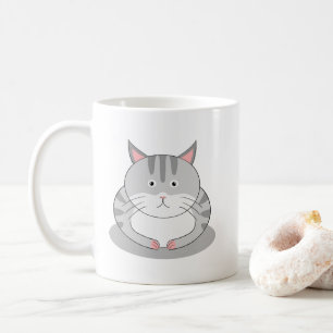 Smiling Chubby Cat Default Coffee Mug
