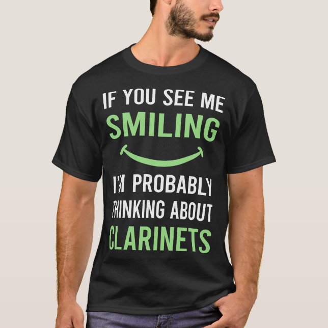 Smiling Clarinet T-Shirt (Front)